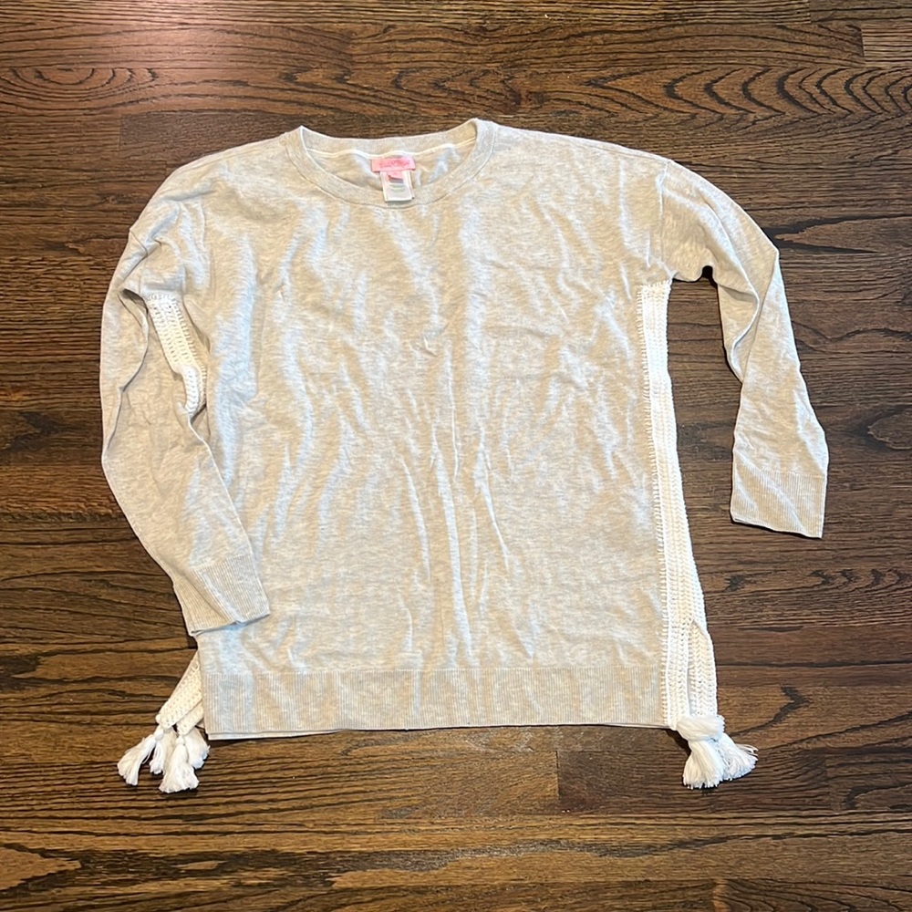 Lilly Pulitzer sweater heather grey medium